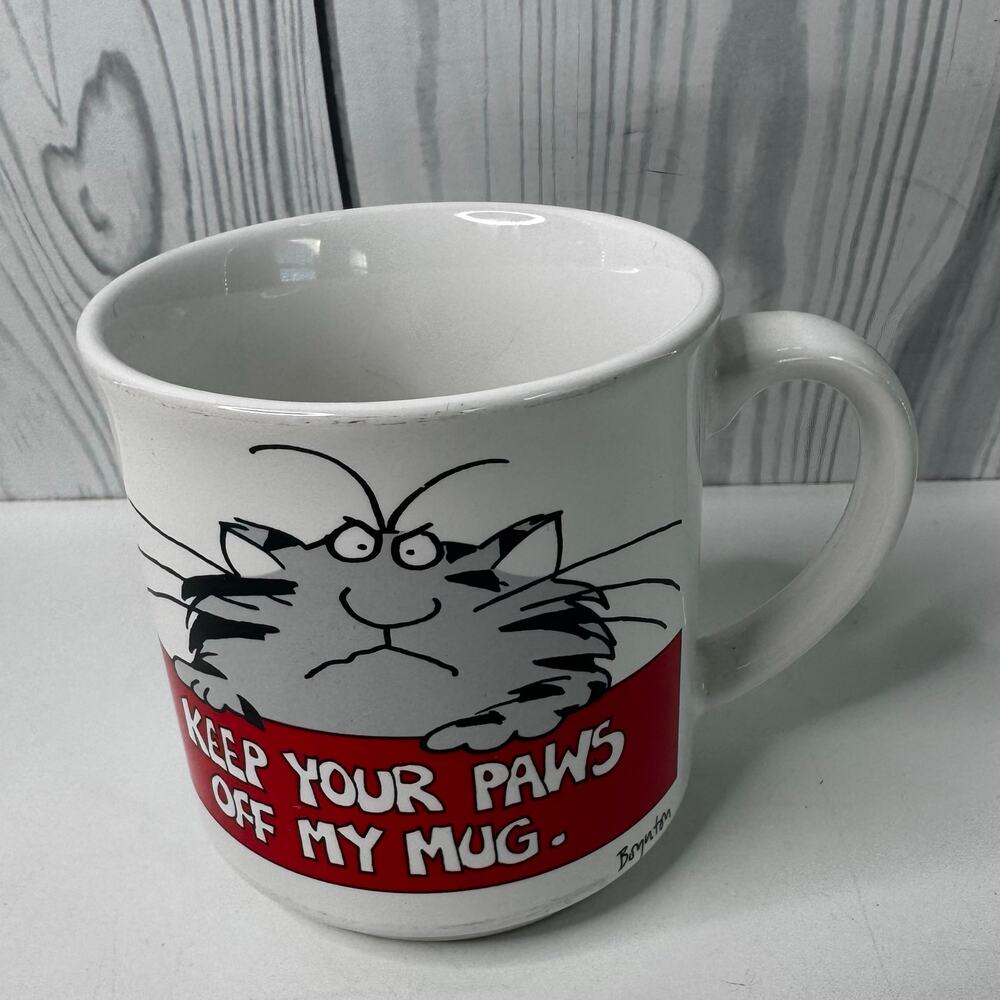 Vintage 80s Sandra Boynton “Keep Your Paws Off My Mug” Mug